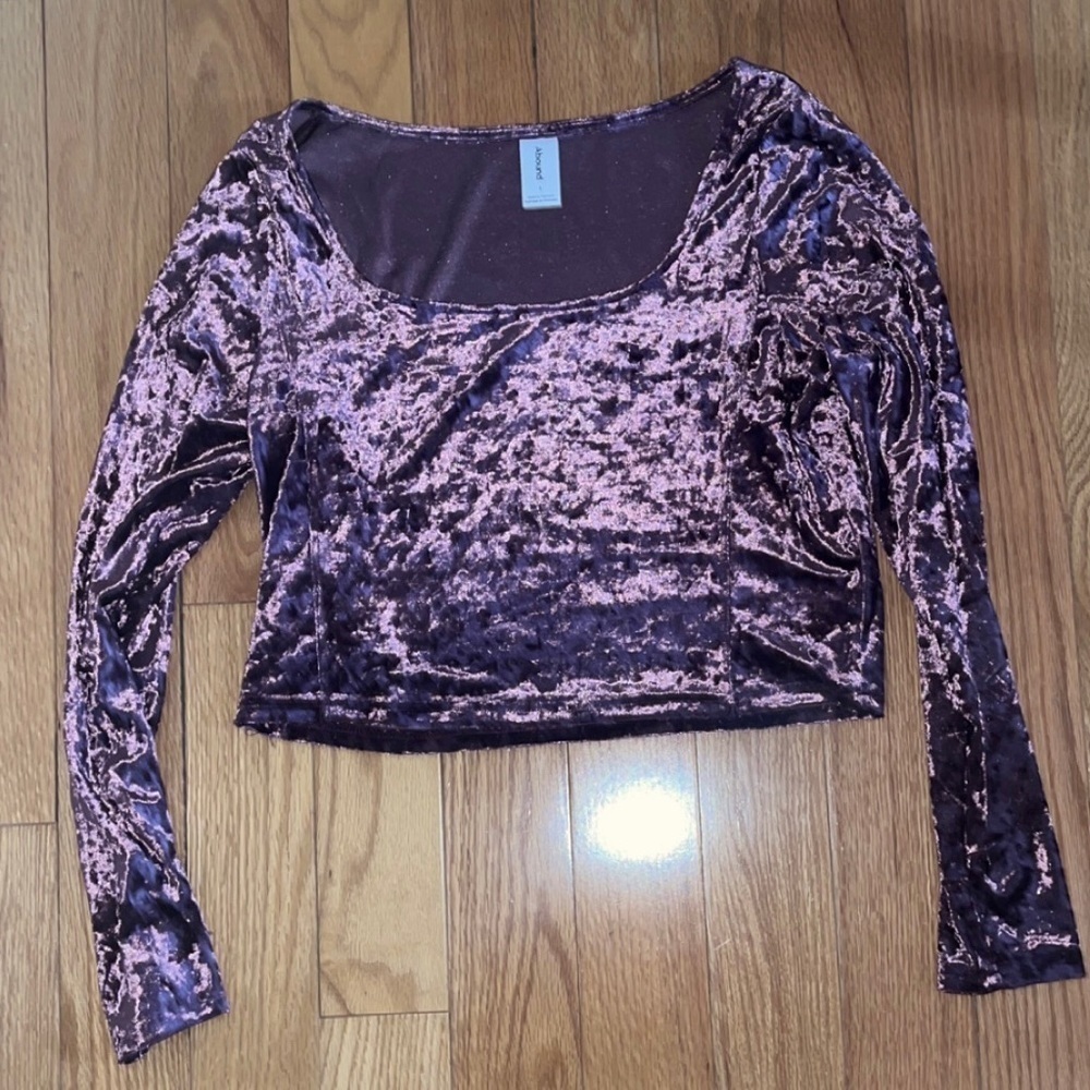 Abound Velvet Crop Top
